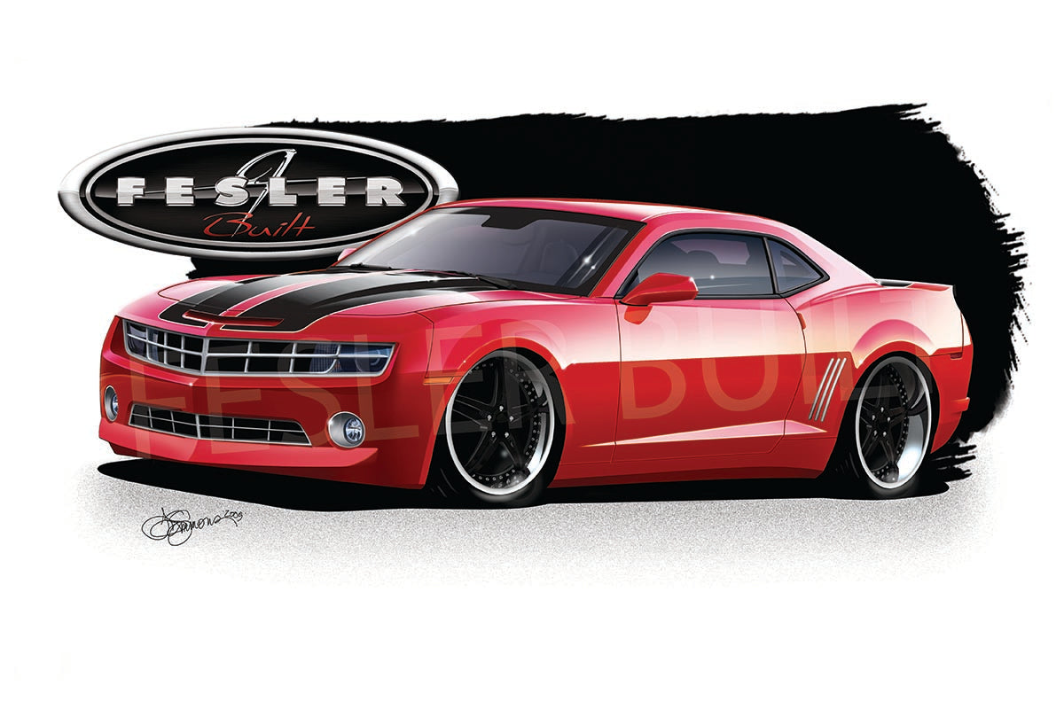 FESLER USA 2010 CAMARO LIMITED RED PRINT