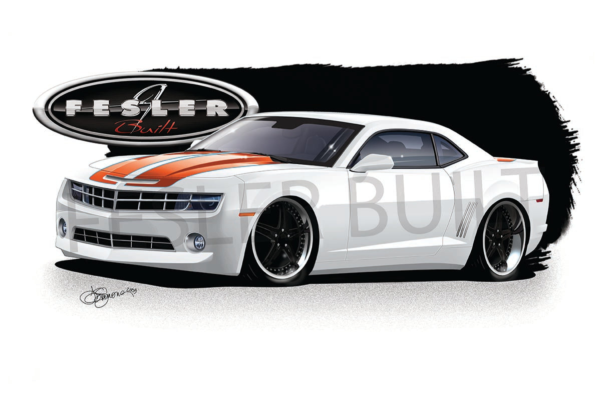 FESLER USA 2010 CAMARO LIMITED WHITE PRINT