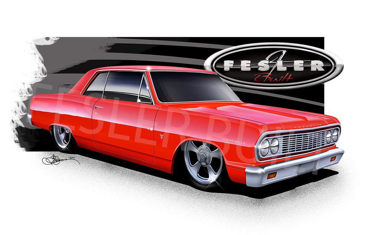 FESLER USA 1964 CHEVY CHEVELLE RED PRINT