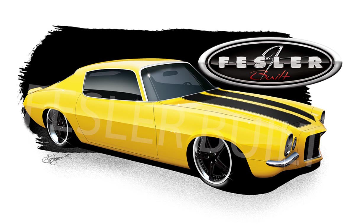 FESLER USA 1970 CHEVY CAMARO PRINT