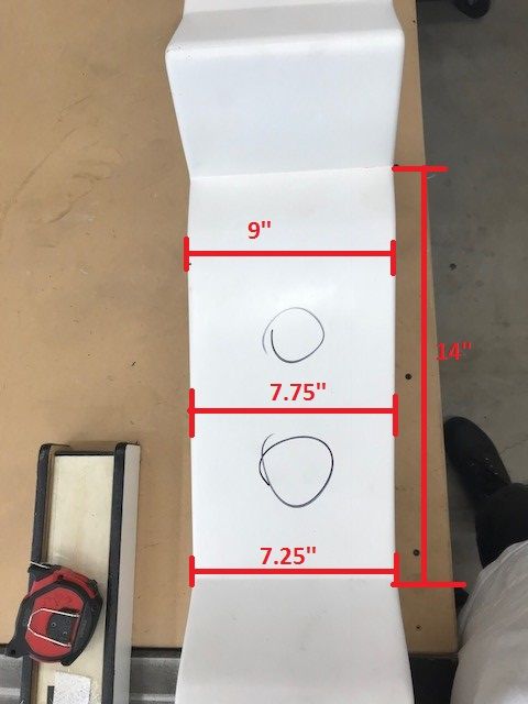 1968-69 Dodge Charger Fiberglass Center Console