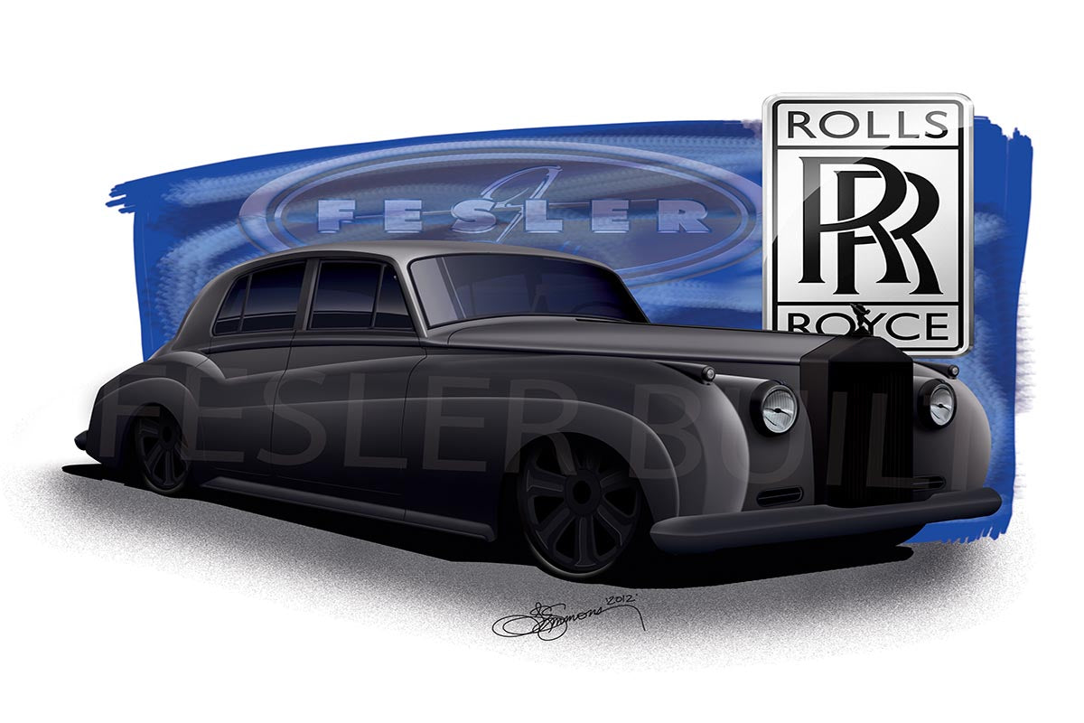 FESLER USA 1961 ROLLS ROYCE PRINT