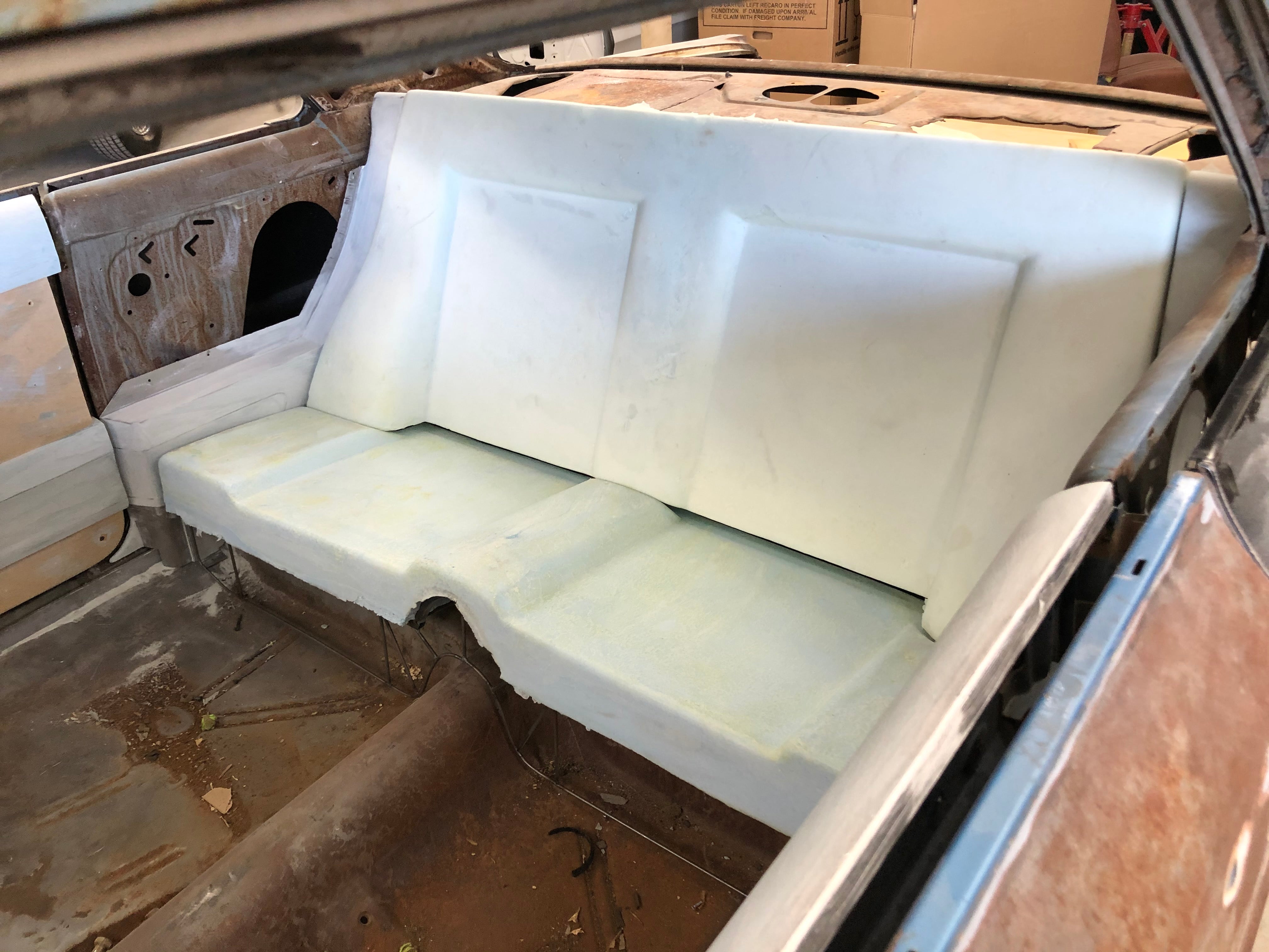 1966-67 NOVA CUSTOM STEEL REAR SEAT