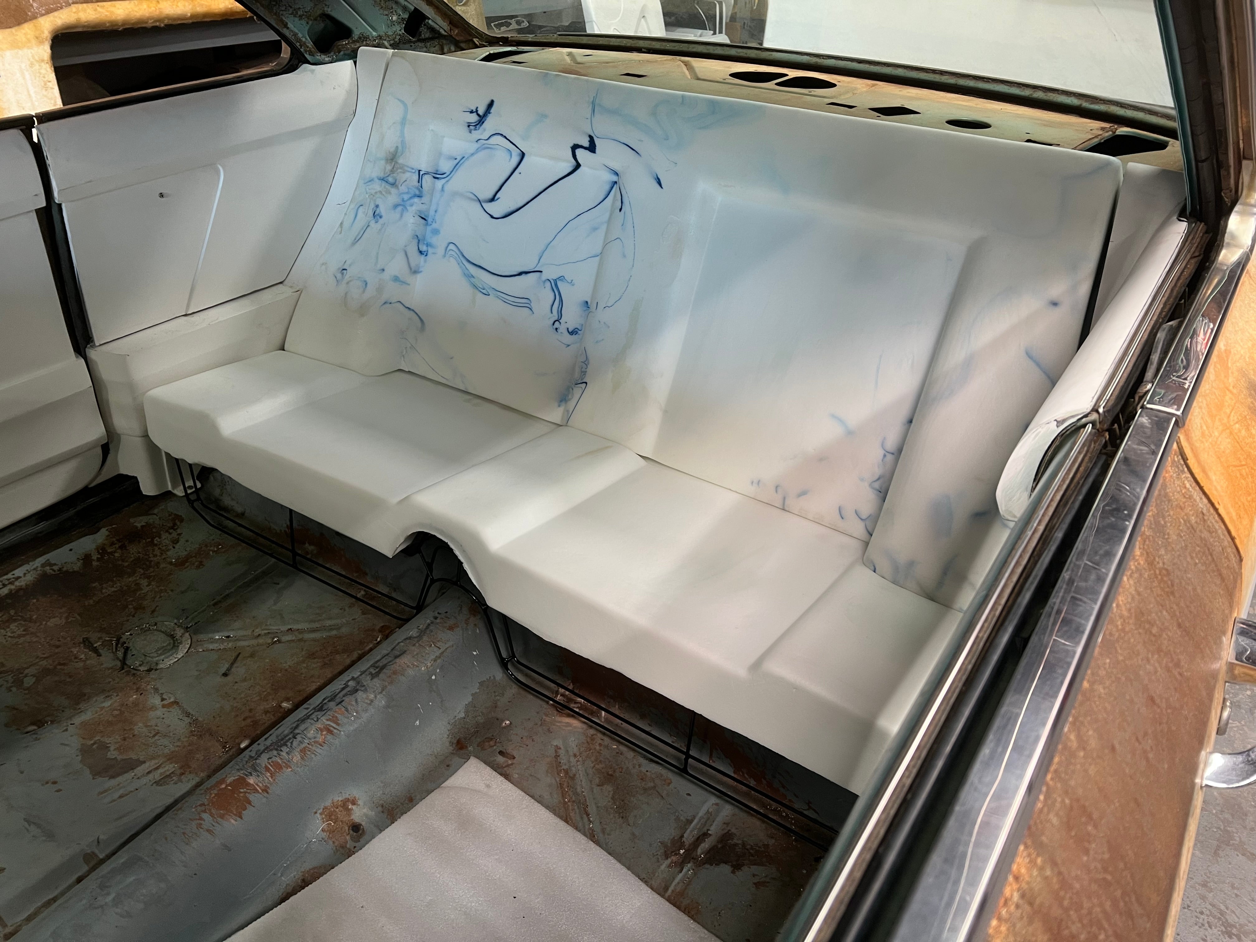 1966-67 NOVA CUSTOM STEEL REAR SEAT