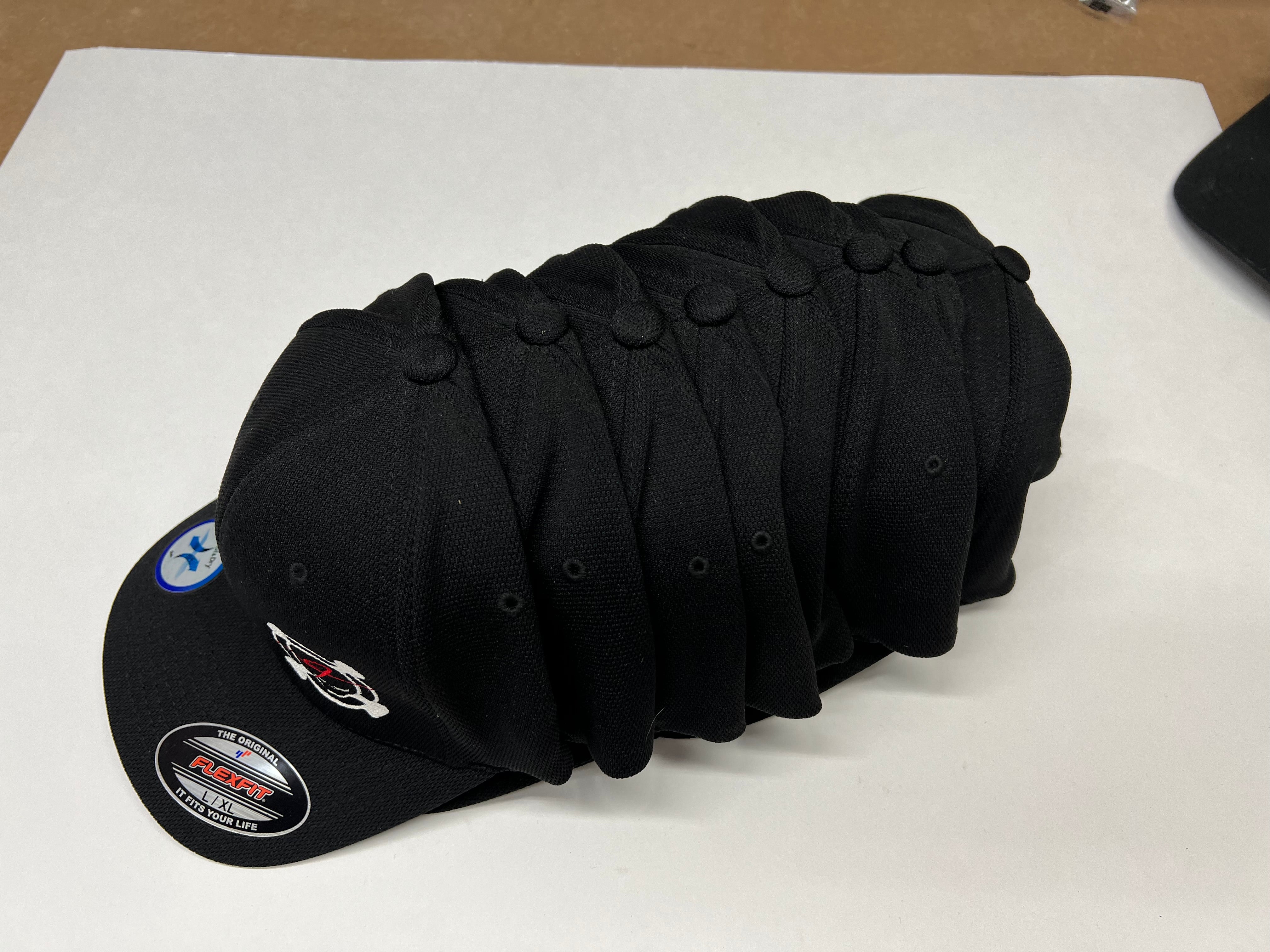 FESLER BUILT FLEXFIT BLACK SKULL HAT