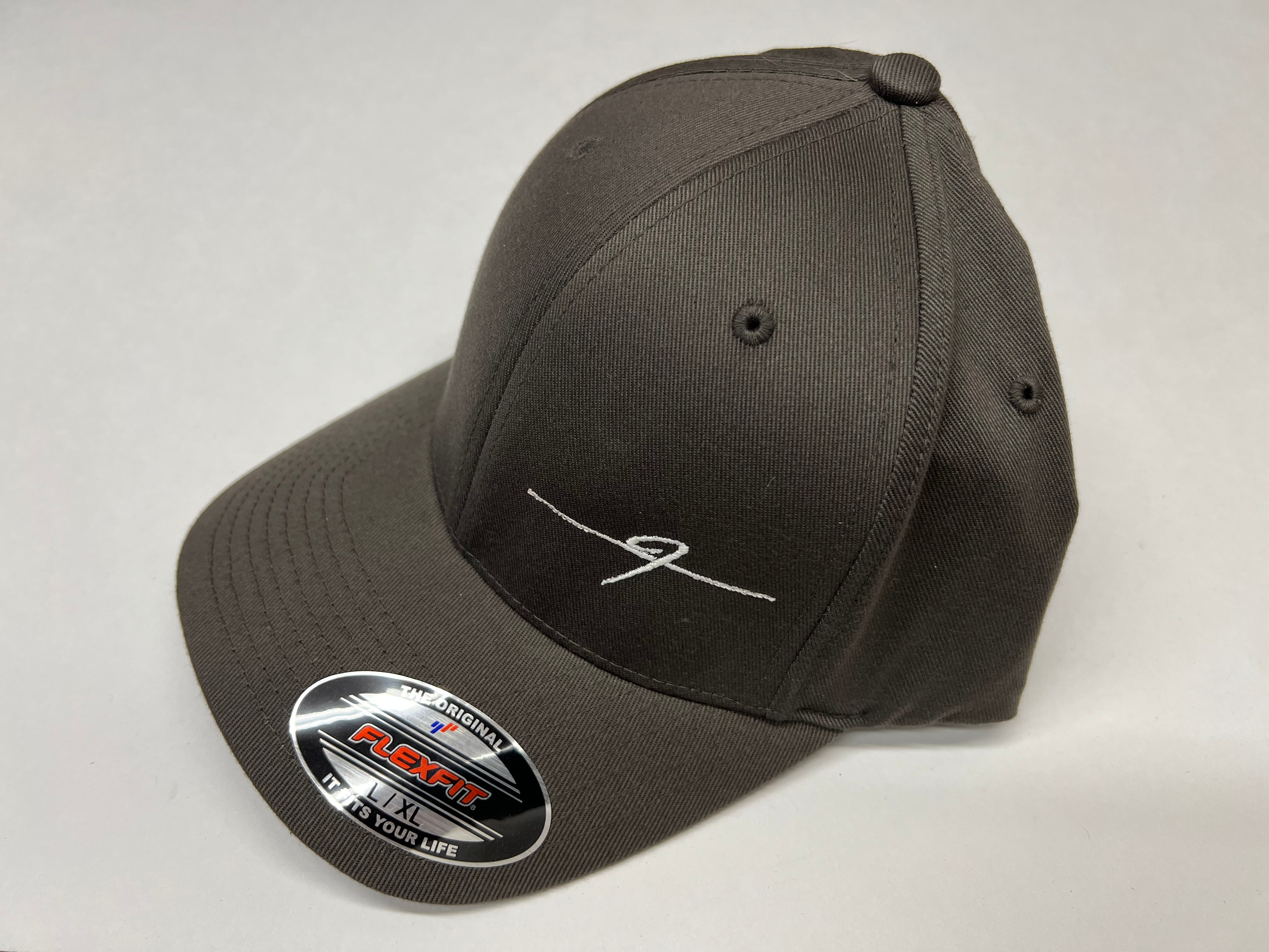 FESLER BUILT FLEXFIT GRAY WHITE F HAT