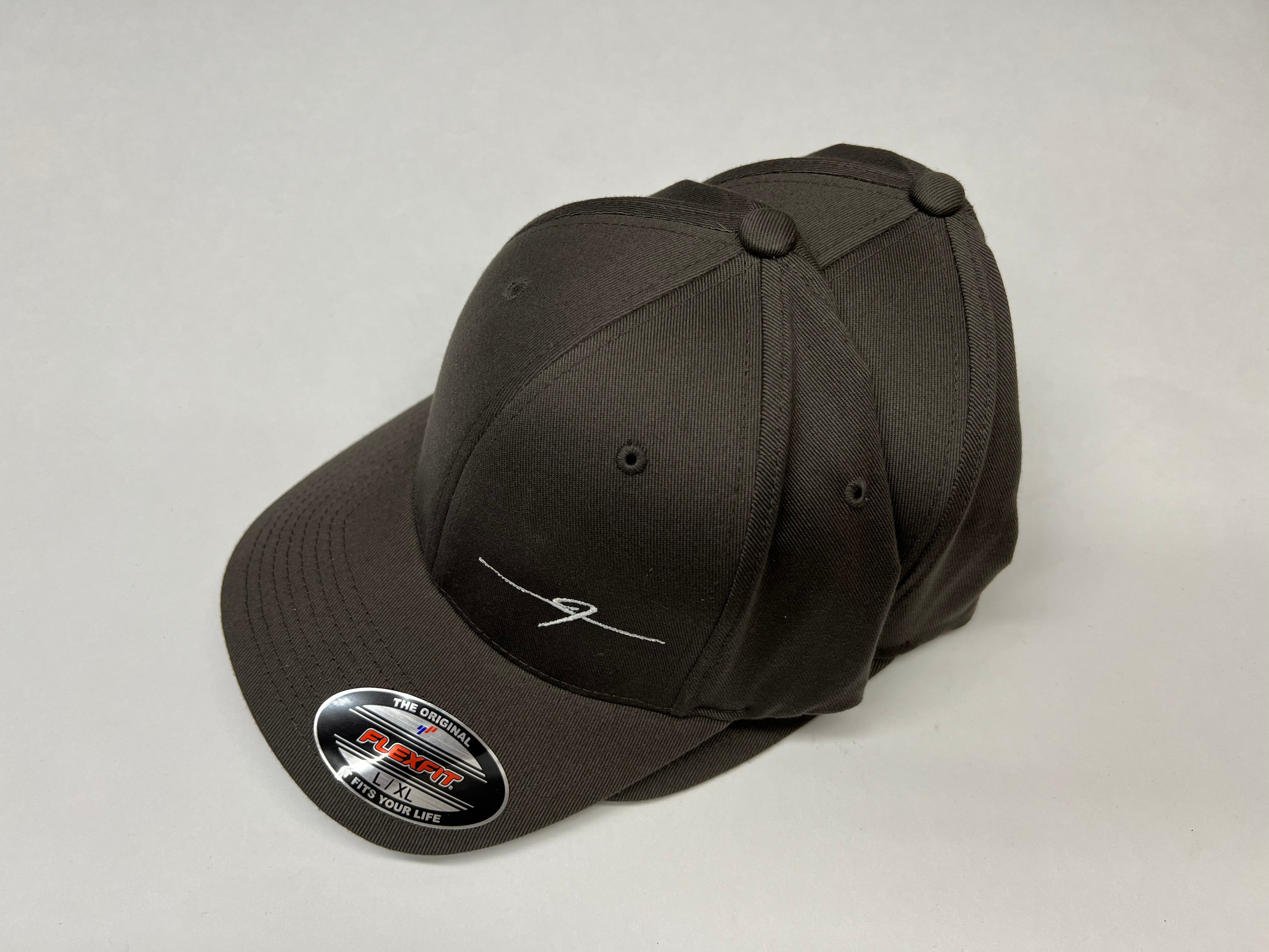 FESLER BUILT FLEXFIT GRAY WHITE F HAT