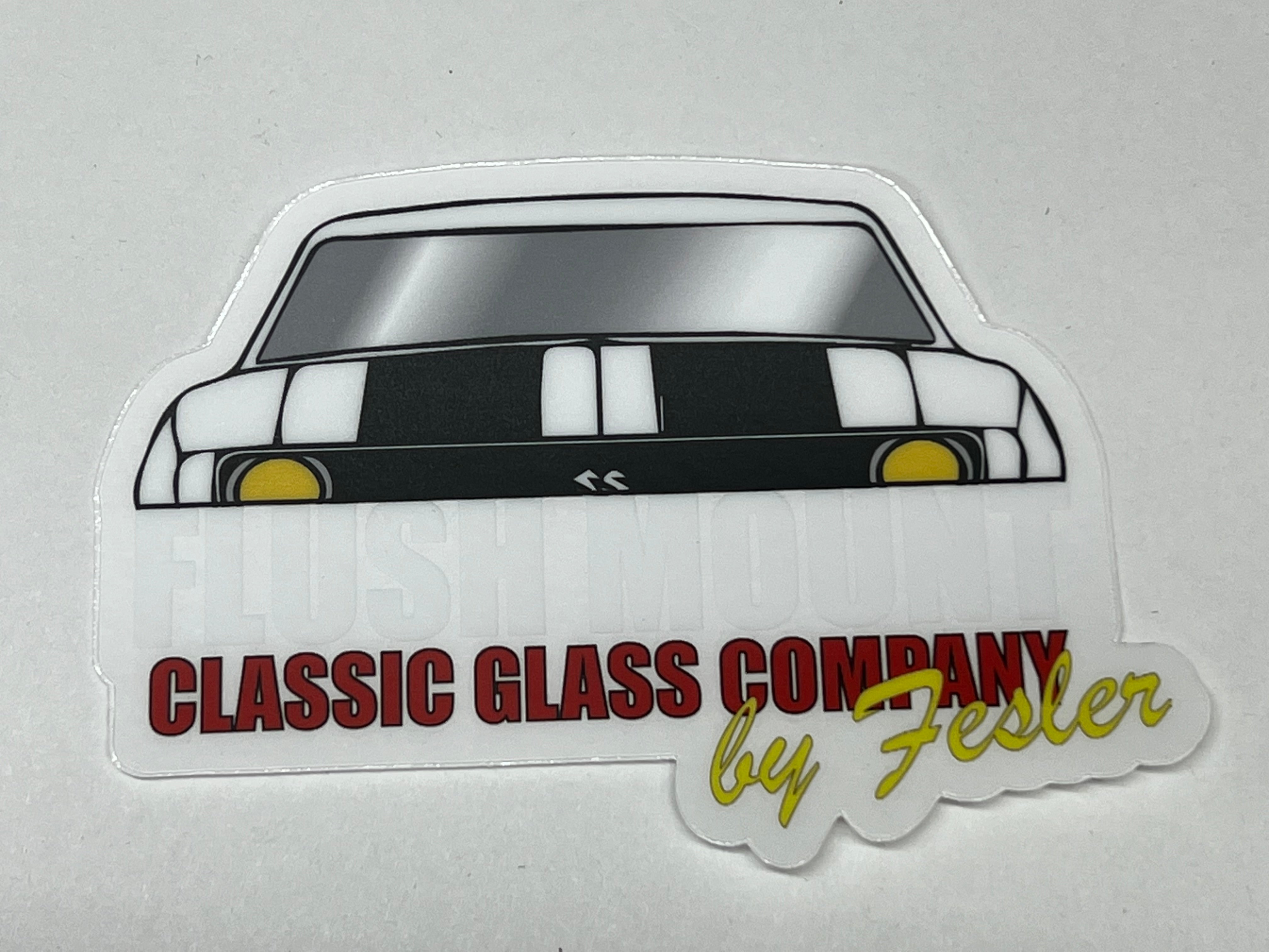 FESLER FLUSH MOUNT GLASS STICKER