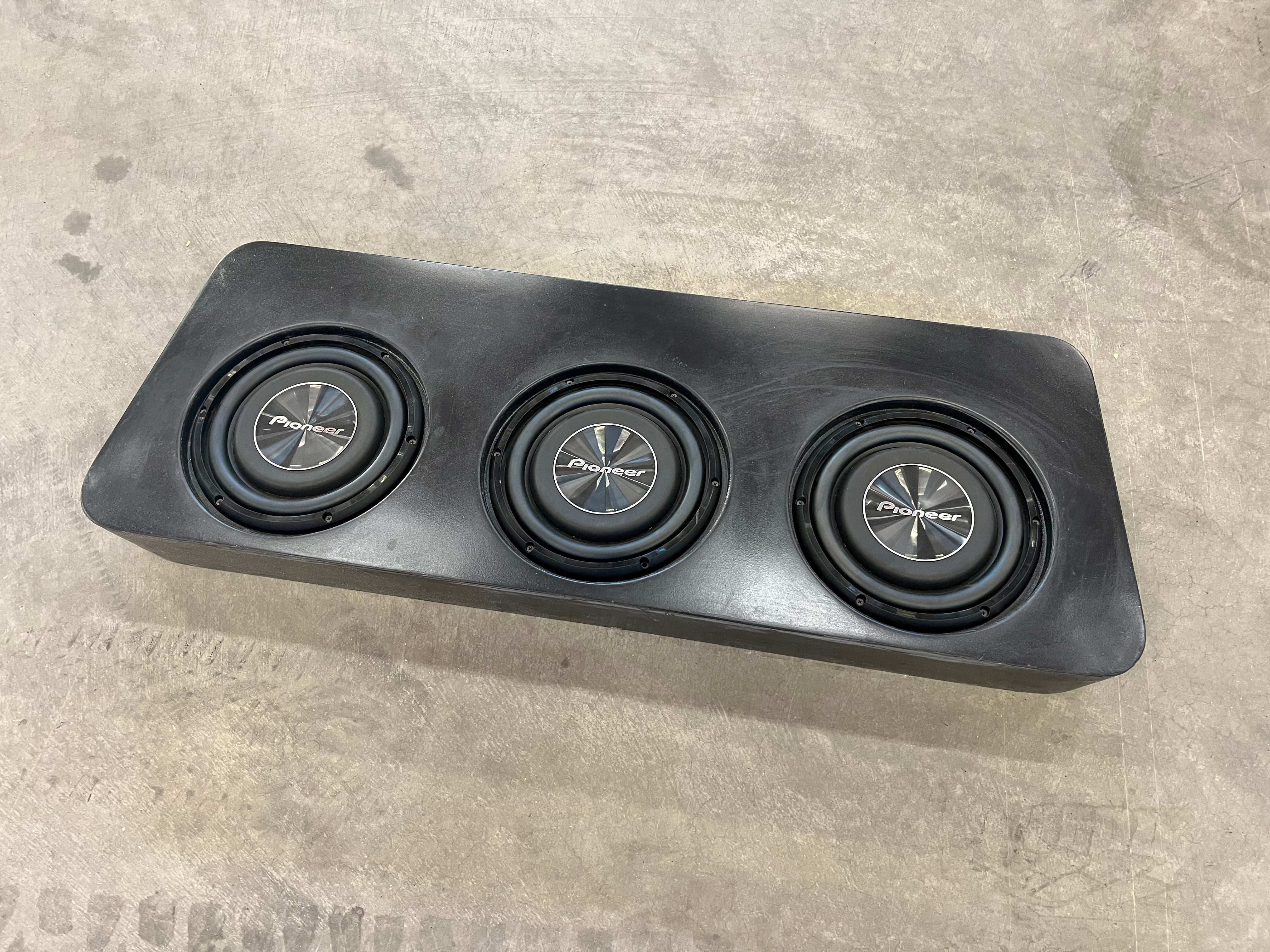 CUSTOM 3 SUB-WOOFER FIBERGLASS ENCLOSURE (SUB BOX)