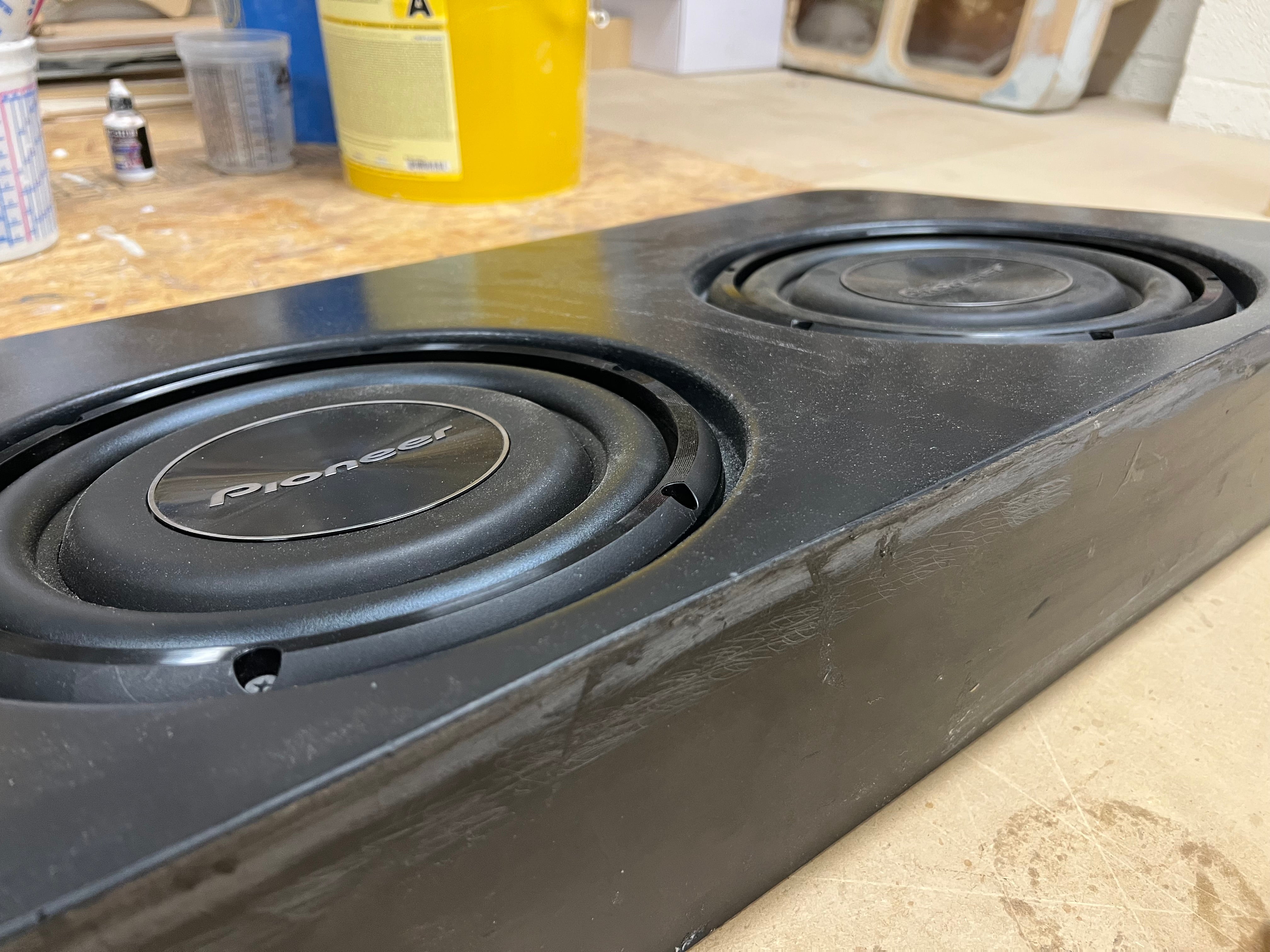 CUSTOM 3 SUB-WOOFER FIBERGLASS ENCLOSURE (SUB BOX)