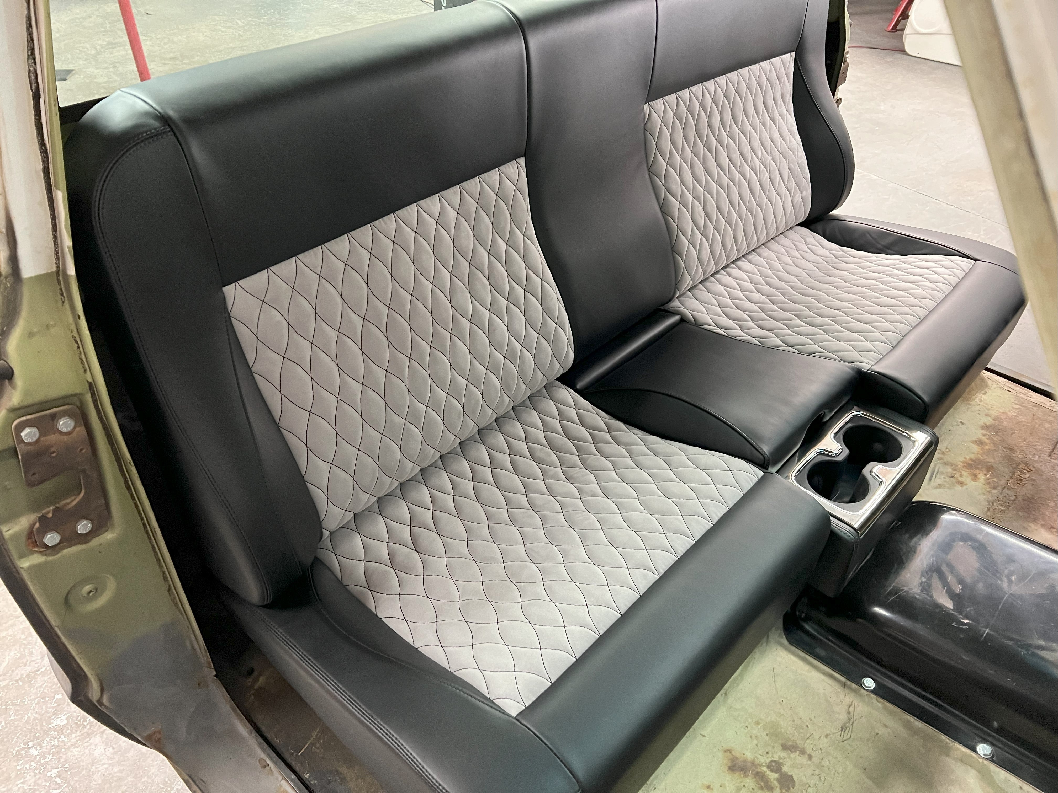 FESLER USA Custom Bench Seat with Built in Custom Center Consoles SHIP TRUCK FREIGHT