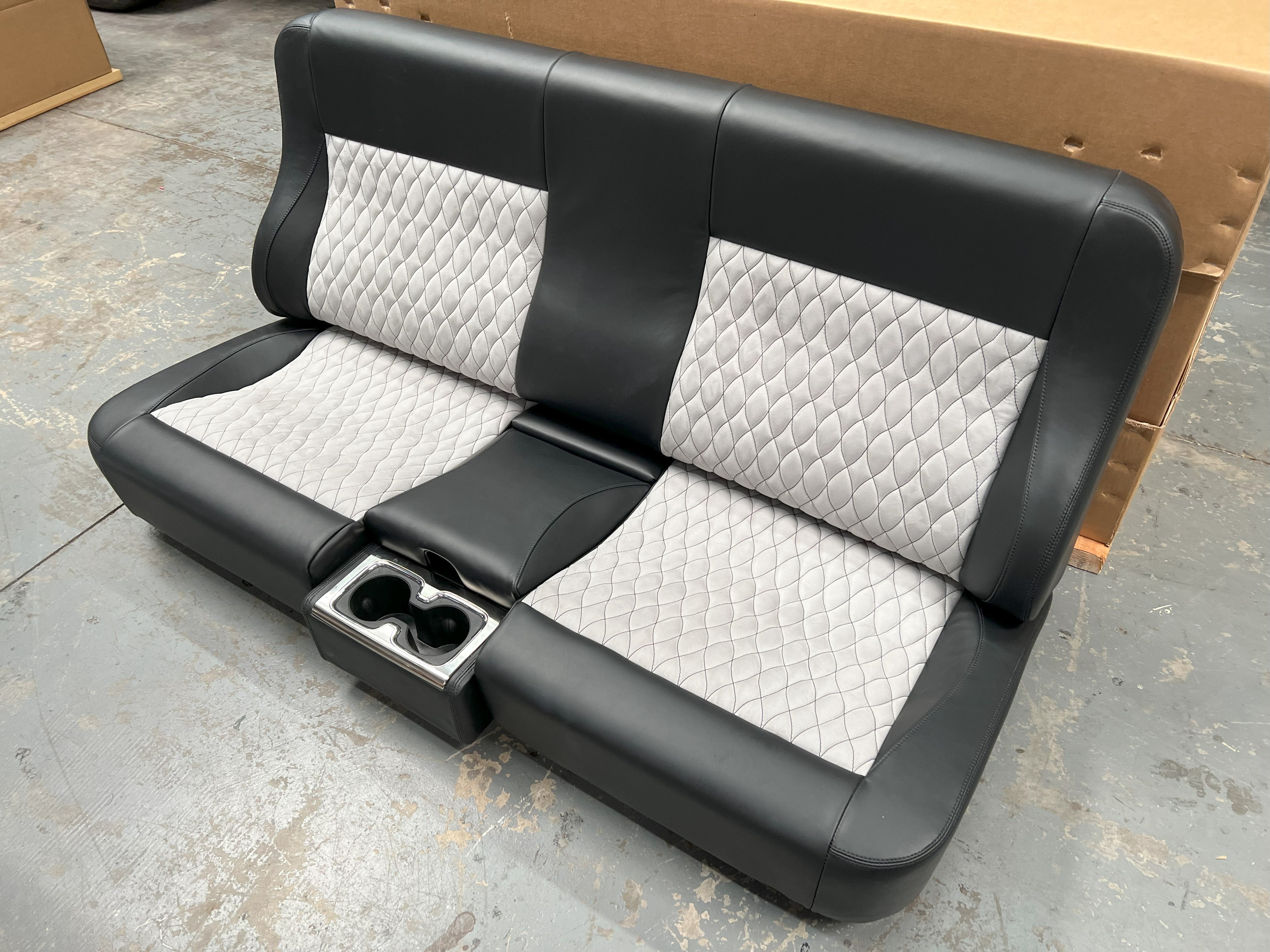 FESLER USA Custom Bench Seat with Built in Custom Center Consoles SHIP TRUCK FREIGHT