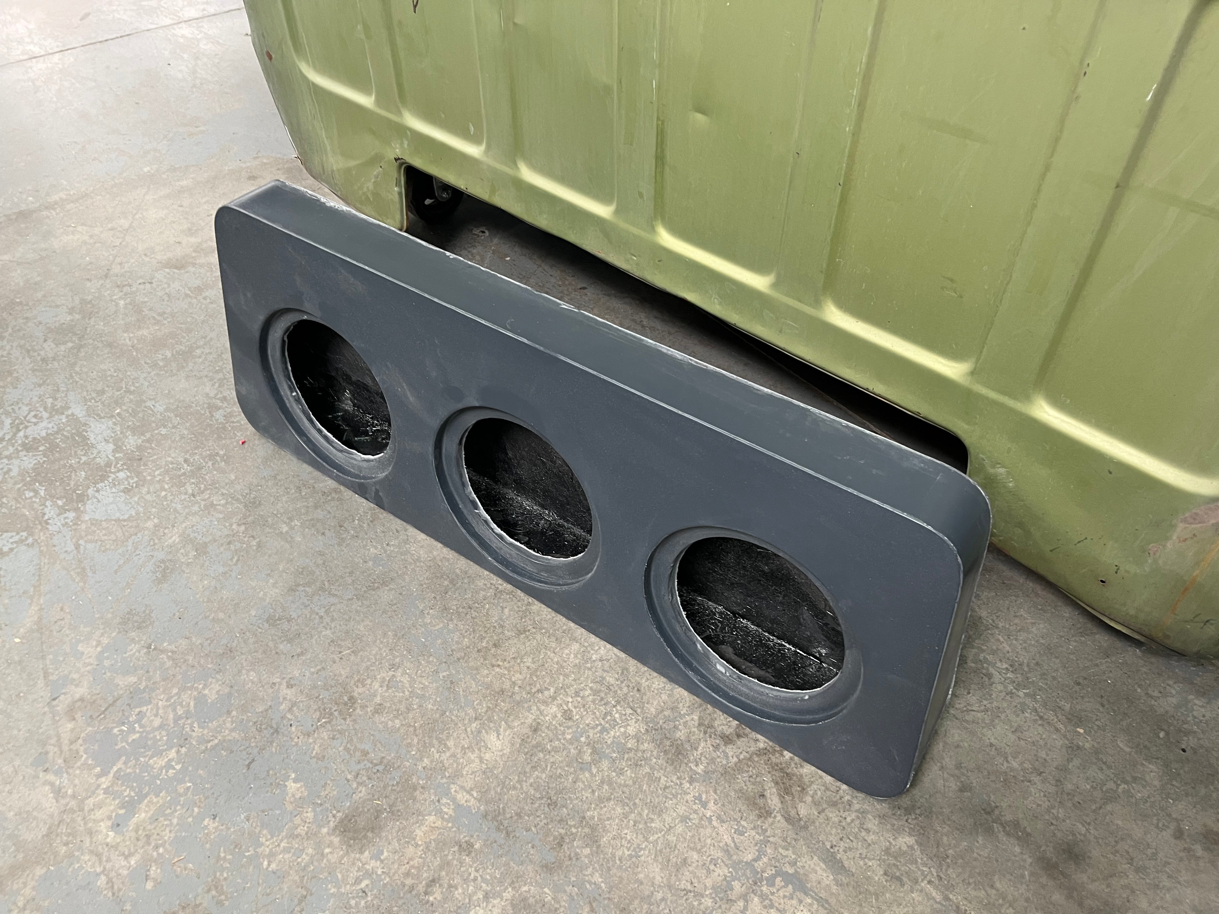 CUSTOM 3 SUB-WOOFER FIBERGLASS ENCLOSURE (SUB BOX)