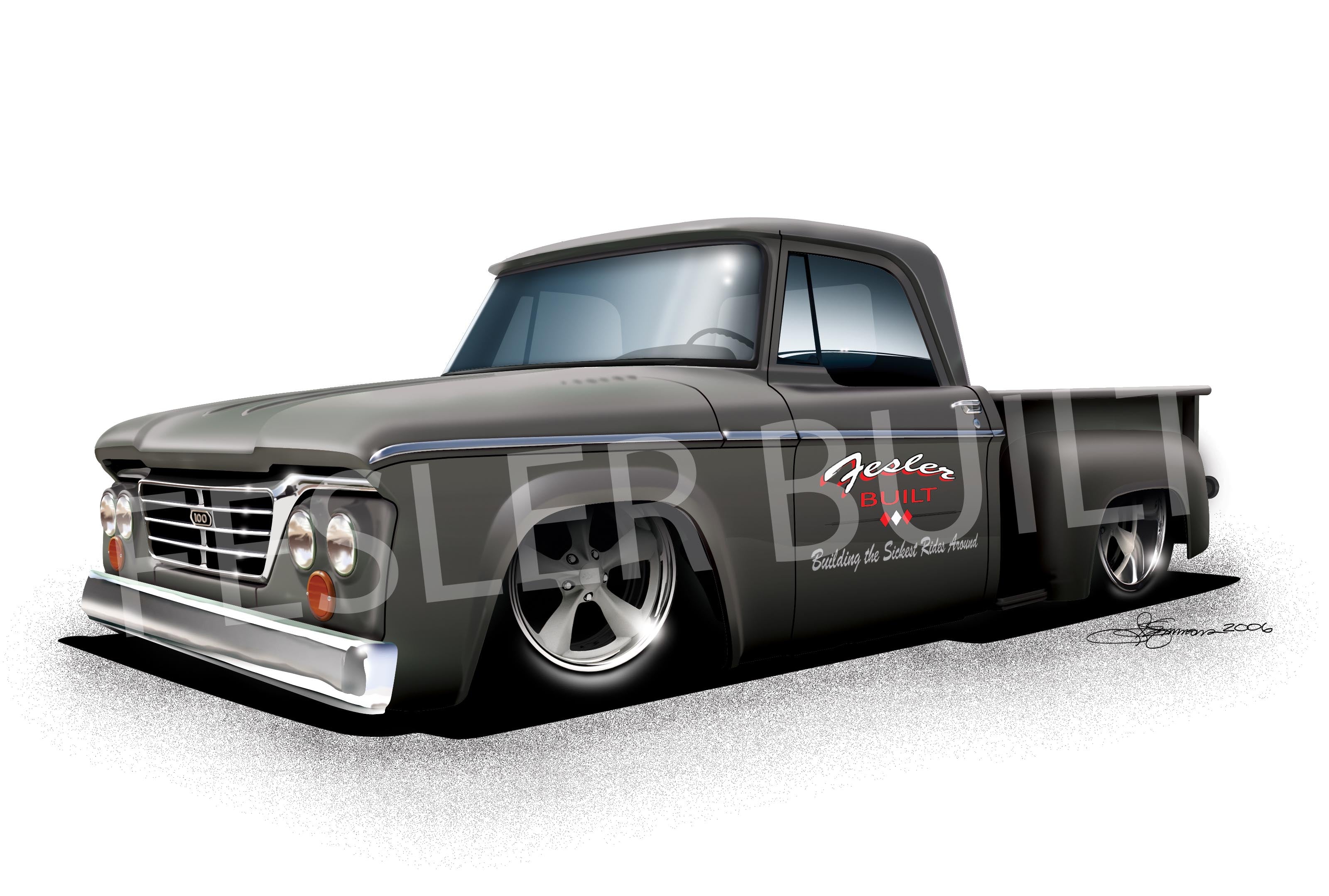 FESLER USA 1963 DODGE TRUCK GRY PRINT