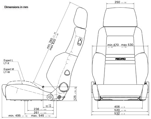 Recaro Expert M (pair)