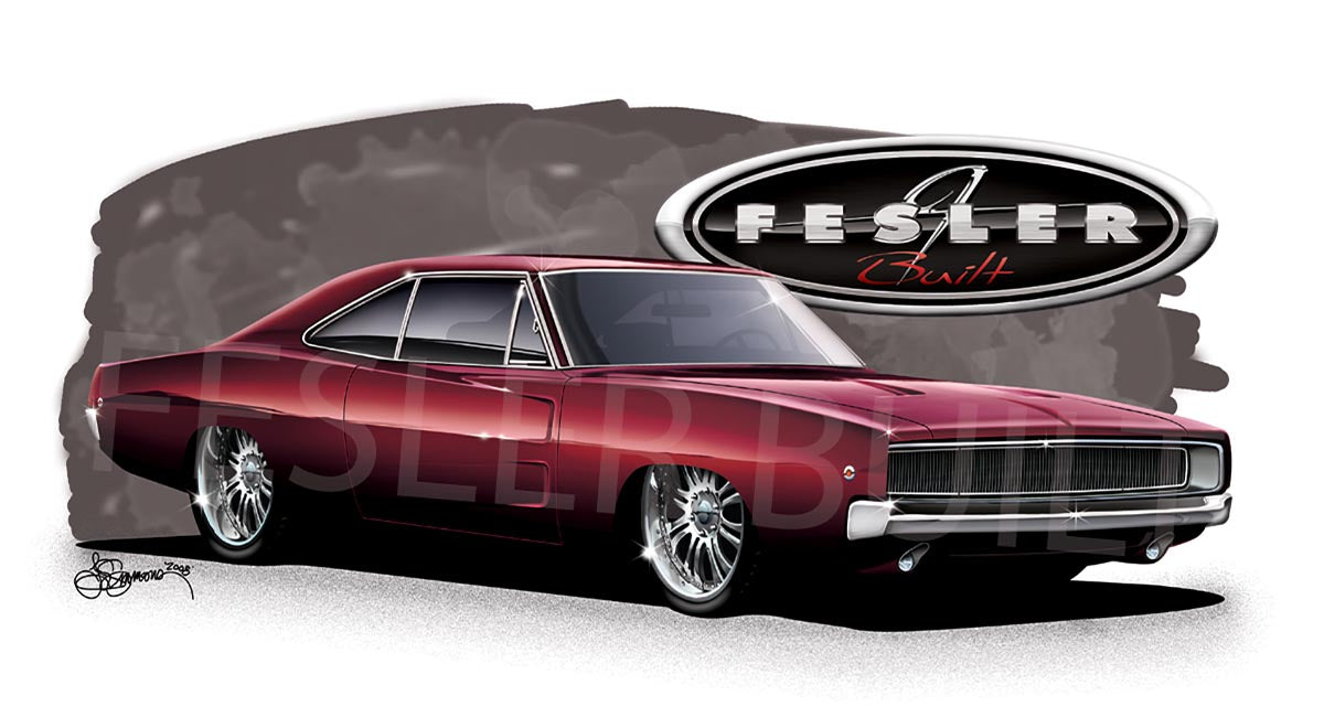 FESLER USA 1968 DODGE CHARGER PRINT